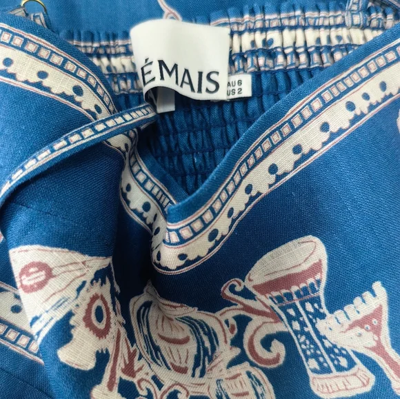 ALEMAIS Acacia printed linen midi dress - Picture 15 of 16